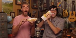 gmm-good-mythical-morning-rhett-and-link-testing-the-butter-cutter