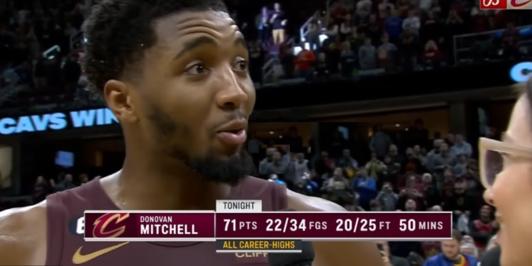 donovan mitchellj scores 71 after Call of Duty session
