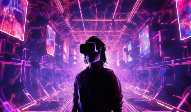 synapse shift, cyberpunk game, apple vision pro